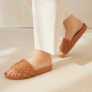 Loeffler Randall Sonnie Flat Woven Sandals - Size 10